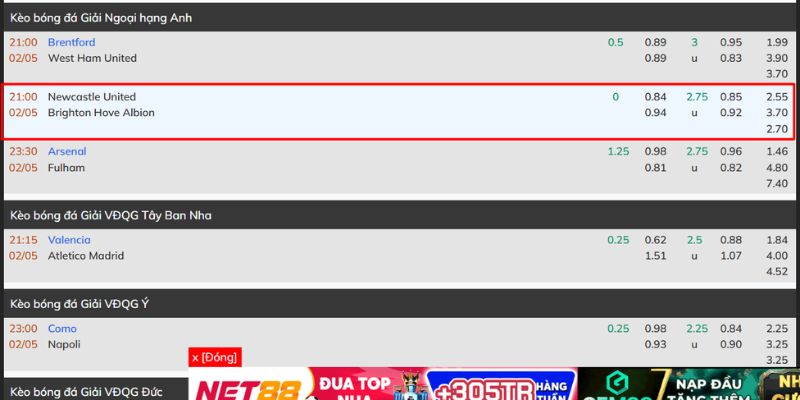 Nhận Định Newcastle Vs Brighton Hove Albion Lúc 21H00 Ngày 02/05 - Premier League 4 Soi kèo cuộc chiến Newcastle vs Brighton Hove Albion