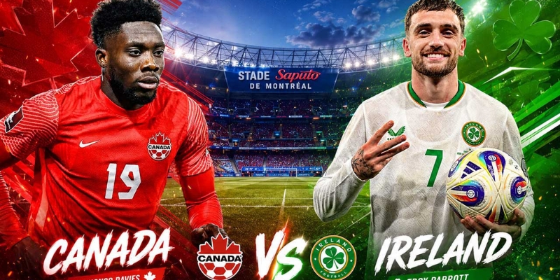 Màn trình diễn gần đây của Canada vs Ireland